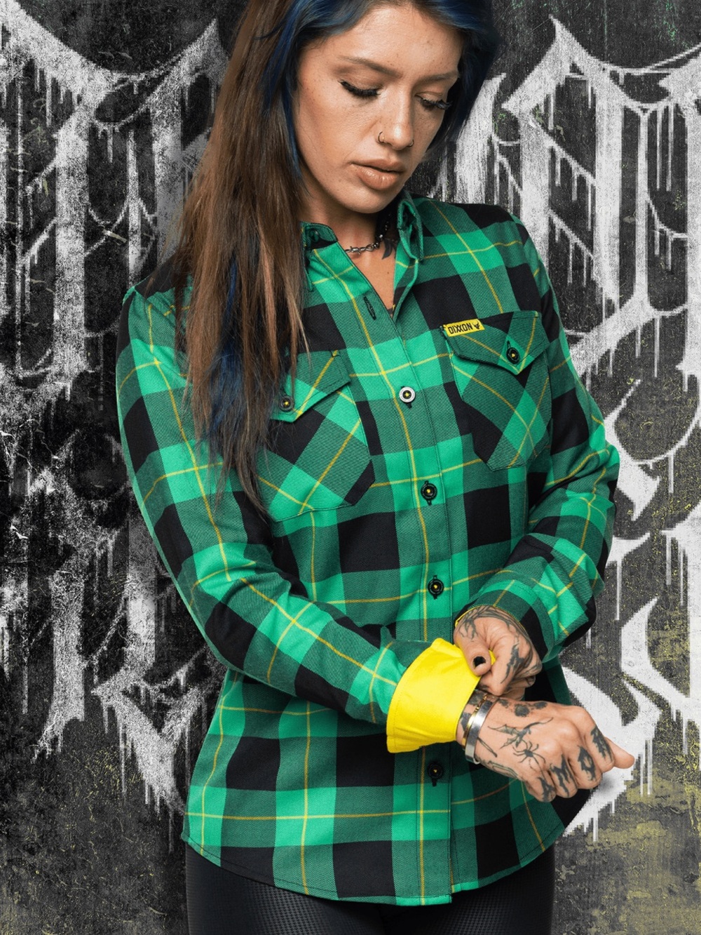 DIXXON Demon Hunter Flannel Women’s XL NEW - Picture 4 of 7